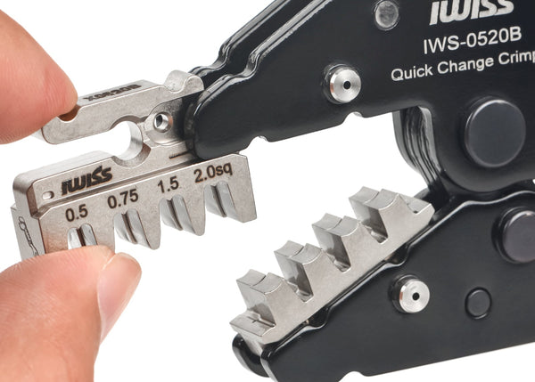 IWS‑0520Bの商品特徴:クイック脱着式ダイス