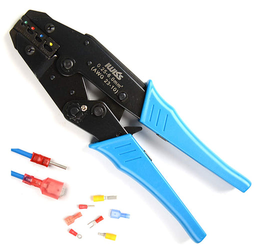 絶縁被覆付圧着端子圧着ペンチ 圧着マーク付き 0.25-6.0mm2 HS-40J