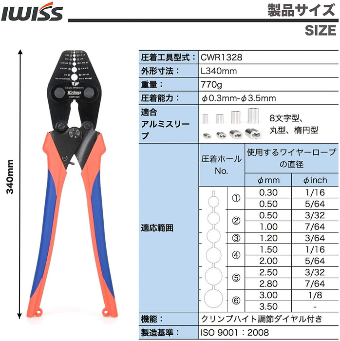 ハンドプレッサー ワイヤークランプカッターCWR1328