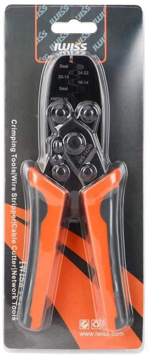 同時圧着ペンチ 防水型カプラー端子 自動車 ターミナル用 0.2-2.0mm²対応 IWS-1424B