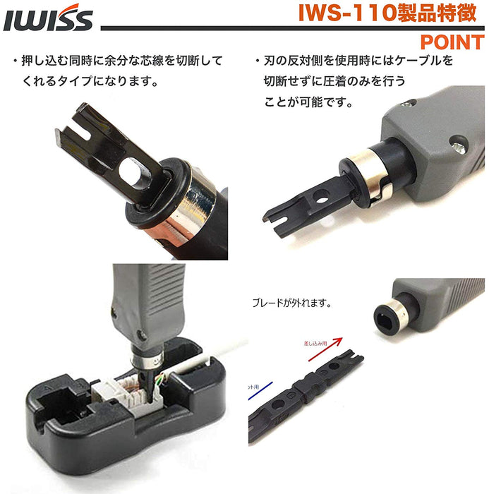 パンチダウンツール  BIX/110/KRONE 接続工具 簡易パンチダウン