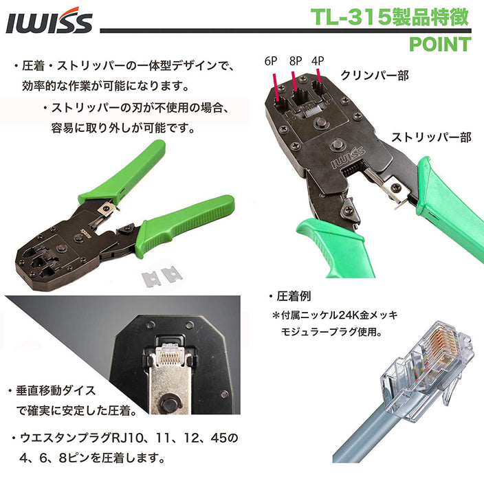 LANケーブル自作工具キット  12点キット