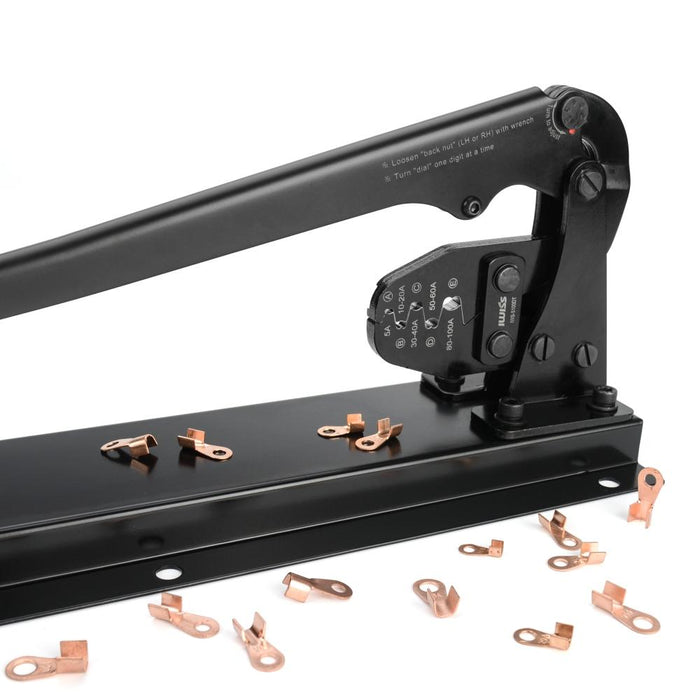 オープンタイプ バッテリーターミナル 圧着ペンチ 4.0-30.0mm²対応 IWS-5100DT