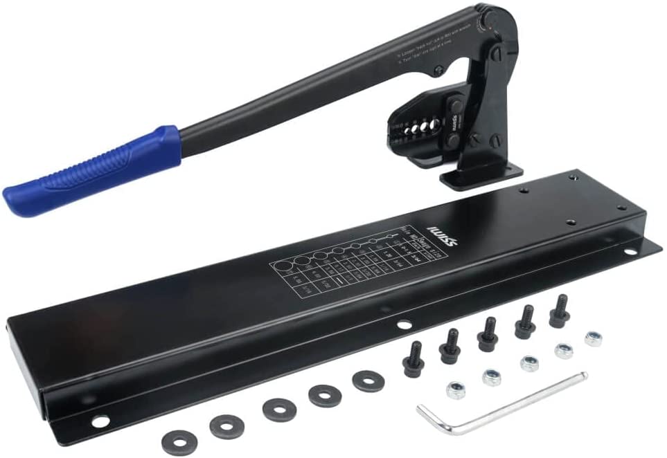 アルミスリーブ かしめ機 ベンチタイプ  φ1.58mm-φ5.0mm圧着 IWS-1608DT