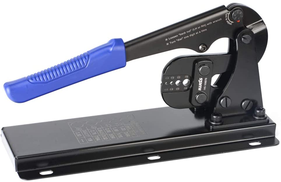 アルミスリーブ かしめ機 ベンチタイプ φ1.2mm-φ3.5mm IWS-1608DTS