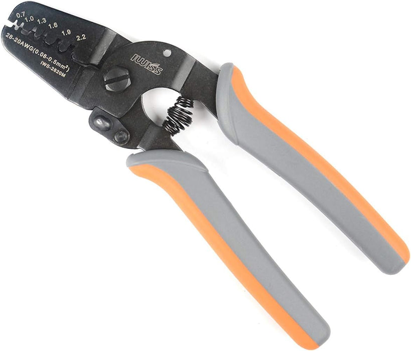 精密圧着ペンチ  0.08-0.5mm2極小端子用 IWS-2820M