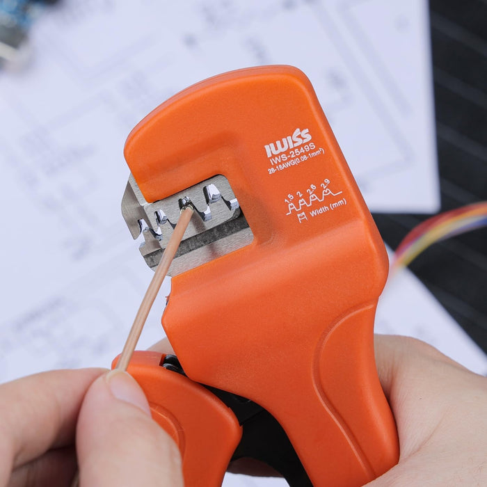極小・小端子 2.0㎜-3.96㎜用 垂直圧着工具 IWS-2549S