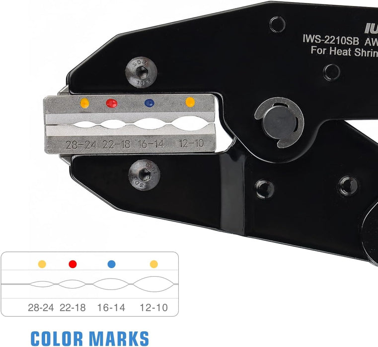 突き合わせ形接続子 専用 圧着工具 CE.5/CE1/CE2/CE5 IWS-2210SB