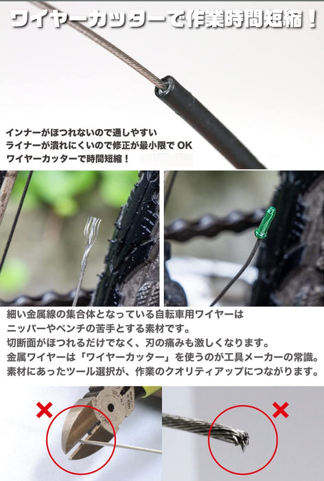 インナーケーブル 切断 エンドキャップ かしめ機  CWR1530