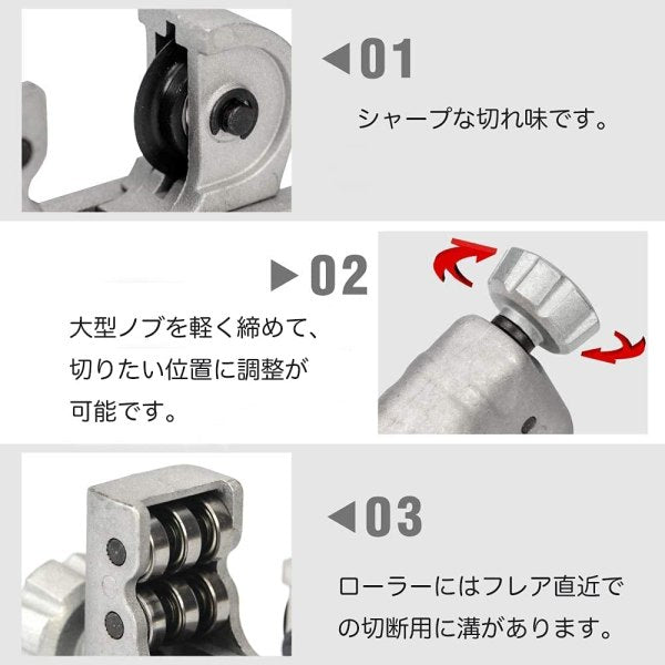 パイプカッター切断能力 4-28mm CT-428