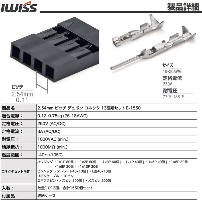 デュポンQ1コネクタ 13種セット E-1550