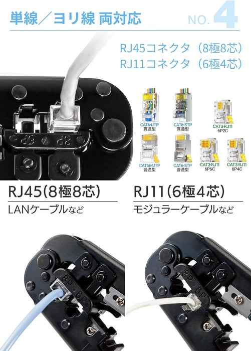 LAN工具 ラチェット式 TL-N5684R
