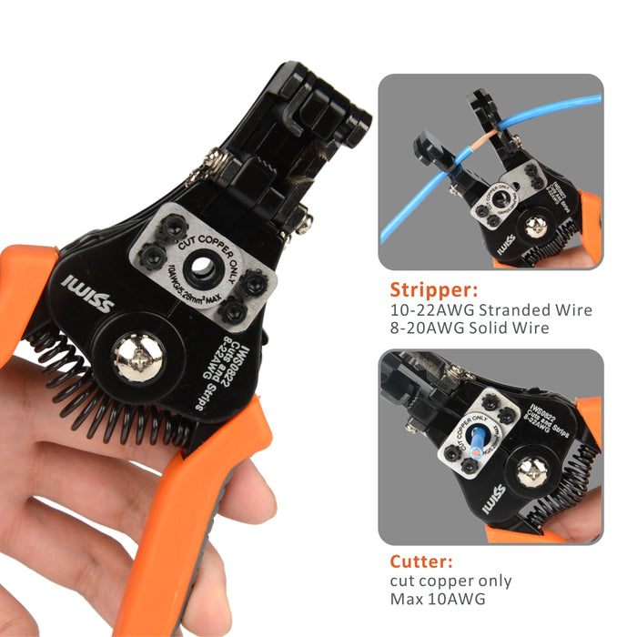 マルチ電線ストリッパー  0.3sq-8.0sq対応 2WayStrip IWS-0822