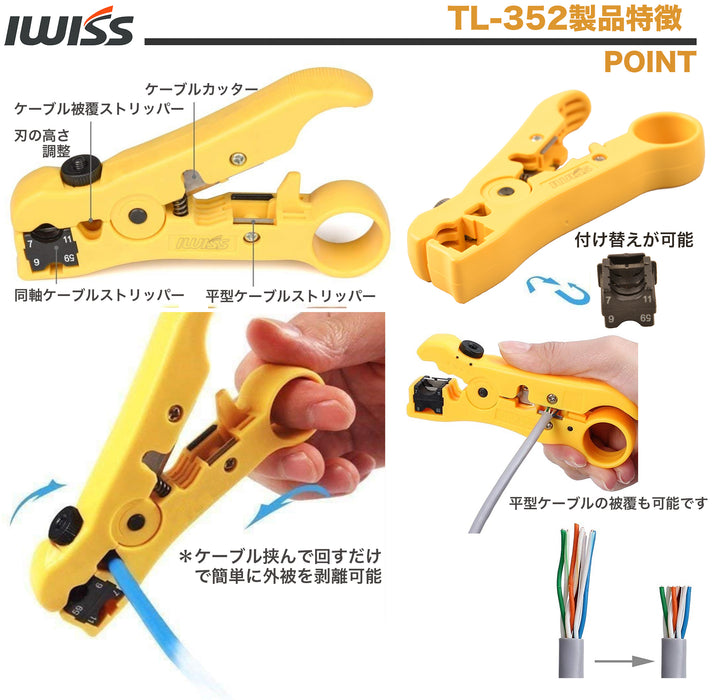 同軸ケーブルストップー 防水用Ｆ型コネクタ取り付け WIS-548-352