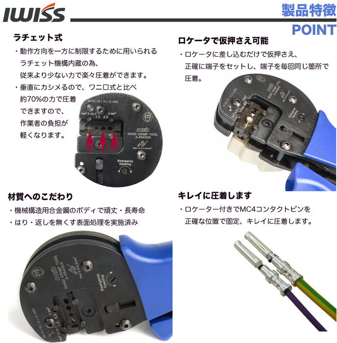 コンタクトピン ハーティング 圧着工具  IWS-0540HX