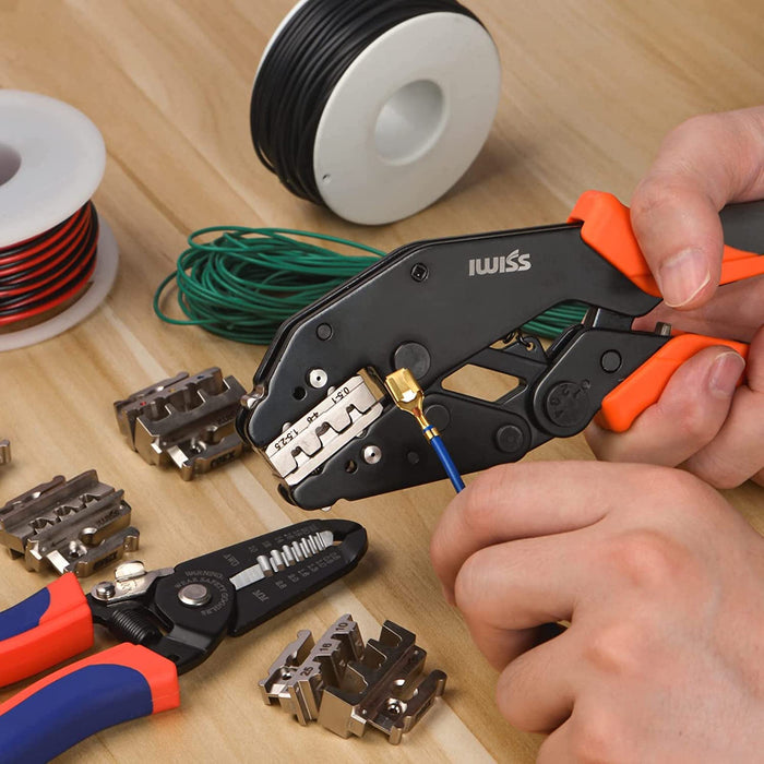 MultiCrimper圧着シリーズ マルチ圧着工具セット ダイス交換式  IWS-QC