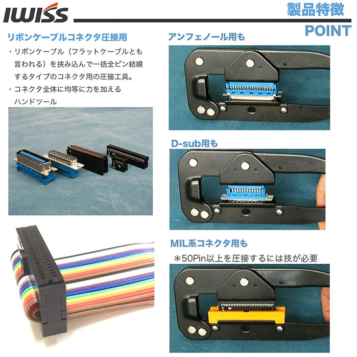 フラットケーブル 圧接工具 IDCクリンパ 214 圧着工具 TL-214
