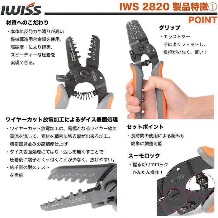 デュポンコネクタ 13種セット 精密圧着ペンチ IWS-2820 + 620KIT